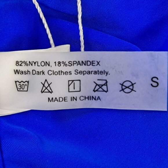 Holipick Size Small Cobalt Blue Bikini CutOut on Bottoms Ties on Bikini Top NWT - Picture 14 of 15